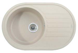 Мойка-Гранит "KAISER"  770x500x200 Sand Beige(овальная)