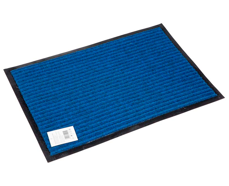 Коврик грязезащитный 50х80 см синий (Double stripe doormat 50х80 Blue)