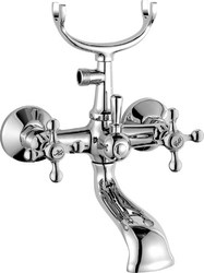 2322  VIKO ванна к/н крест кер (кер/перекл.)/латунь