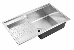 Мойка-Нерж "KAISER" 860x500x220*1.2mm/ Silver