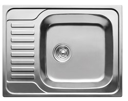 Мойка-Нерж "KAISER" врезная 650x500*180*0.8mm, чаша 400х400мм, хром/правая