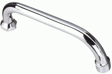 излив для кухонного смесителя настенного П-образный с аэратором  20см MELODIA MKP20686P