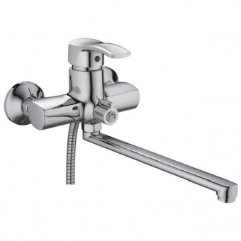 смеситель ванна LEDEME картридж д.40мм длинный излив L30F дивертор в корпусе L2264