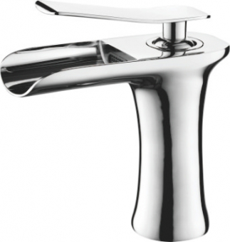 смеситель умывальник LEDEME водопад с гайкой д.35мм  L1055-23