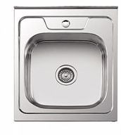 мойка нерж.накл. LEDEME 500*600*180 (0, 8мм) выпуск 3 1/2" ГЛЯНЦЕВАЯ L95060