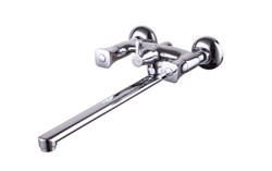 17255  KAISER Topaz  ванна  круг 2-х вентильный (кер. перекл.) пл/излив с душем