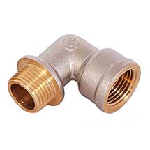 Уголок 3/4" г/ш (ник/латунь) с огр. WaterMark /10 шт/   