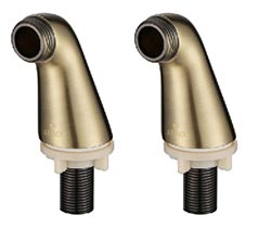 Уголок для горизонтального подключения смес. Kaiser Bronze (0035-1)