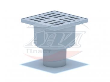 TA5204 Трап АНИ ф50 прямой, решетка пластик 10 х10