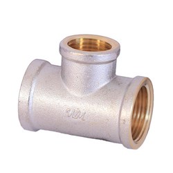 Тройник 1" г/г/г (ник/латунь) WaterMark /5 шт/      