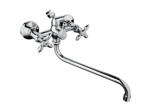 смеситель ванна LEDEME крест керамика  L2127