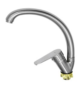 4154  VIKO кухня боковой ф35, цинк, с гайкой Silver Ø35