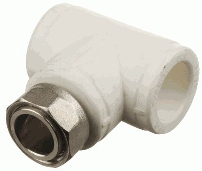 тройник PPRC с накидной гайкой 20*1/2" PRO AQUA