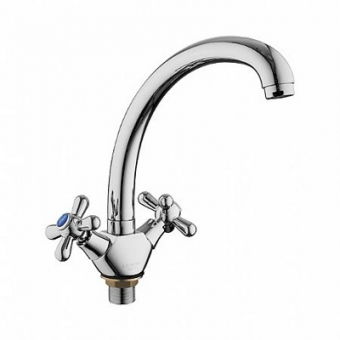 смеситель кухня LEDEME литой излив с гайкой керамика L4218-2