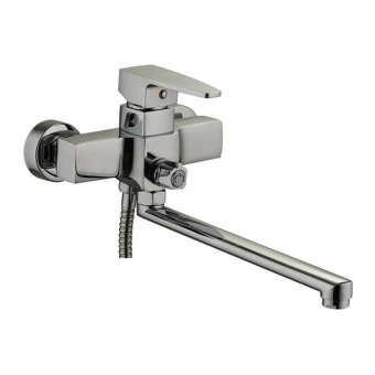 смеситель ванна LEDEME картридж д.35мм длинный излив L30F дивертор в корпусе L2230