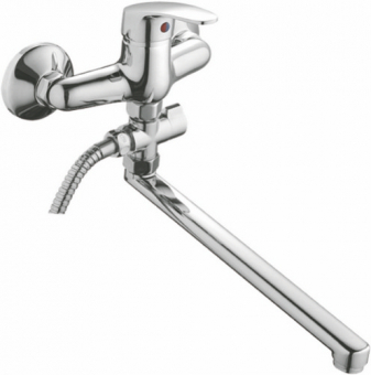 смеситель ванна LEDEME картридж д.35мм длинный излив L-30 L2116