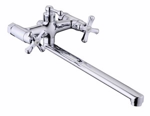 2825  VIKO ванна крест, цинк, перекл. сверху, плоский излив L-33см