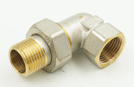 Американка 3/4" угловая (никель) TIM / HJL033N /5