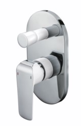 69177  KAISER Glory скрытый монтаж  с перекл. на душ Ø35 Chrome+White