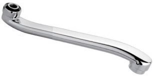 излив для смесителя для ванны плоский S-образный с аэратором 40см LEDEME L40S