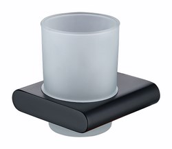 2725 Держатель стакана(стекло) KAISER Black (нерж)