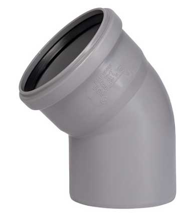 СЕРАЯ отвод PP д.125*45 Ostendorf