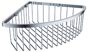 5210  Полка настенная угловая KAISER 230*230*90 Chrome (нерж. сталь)