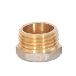 Заглушка  1/2" нар.(ник/латунь)  WaterMark /50/ 20 шт