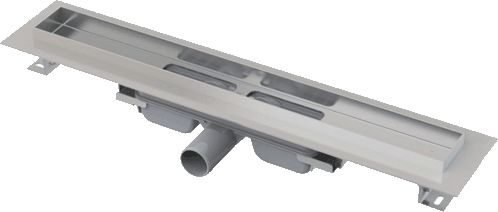 комплект водоотводящего желоба без порогов с решеткой под кладку плитки Alcadrain APZ115-550 LOW
