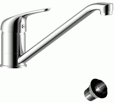 смеситель кухня ROSSINKA картридж 40мм, с поворотным изливом 220мм,   Y40-21U 