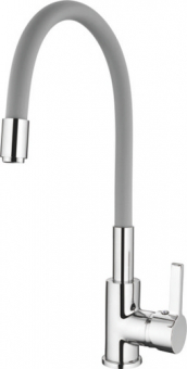 смеситель кухня LEDEME гибкий шланг серый L4898-9