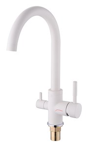 5144  VIKO кухня боковой под фильтр (латунь) Ф35 с гайкой White