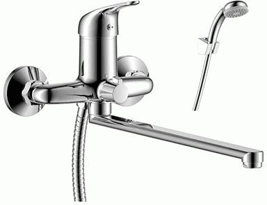 смеситель ванна ROSSINKA картридж д.40мм, с плоским изливом 350мм Y40-32