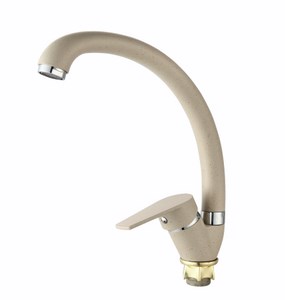 3014  VIKO кухня боковой Ф35, цинк, с гайкой, вставки хром, Sandbeige