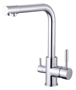 5004  VIKO кухня боковой под фильтр (латунь) Ф35 с гайкой Chrome