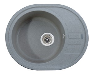 Мойка-Гранит "KAISER"  620x500x220 Grey(овальная)