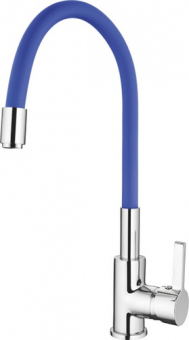 смеситель кухня LEDEME гибкий шланг синий L4898-6