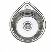 мойка нерж.врез.капля LEDEME 450*390*170 (0, 8мм) выпуск 3 1/2" ГЛЯНЦЕВАЯ L94539