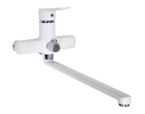 4145  VIKO ванна ф35, цинк, (встр. перекл) L-33см Chrome+White/глянец