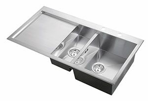 Мойка-Нерж "KAISER" 1000x510x220*1.2mm двойная/правая