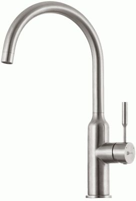 смеситель кухня LEMARK Expert высокий поворотный излив, сталь LM5079S