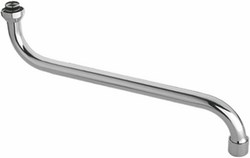 0340 Излив круглый для ванны VIKO 37см (нерж. сталь)