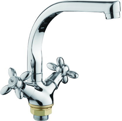 смеситель кухня LEDEME крест керамика цинк L5827-2