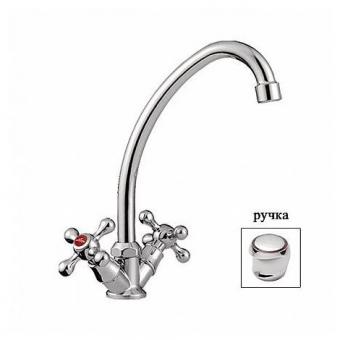 смеситель кухня LEDEME керамика, (цинк) , L4017