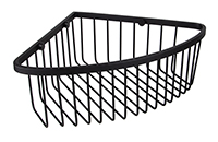 5212  Полка настенная угловая KAISER 230*230*90 Black matt (нерж. сталь)