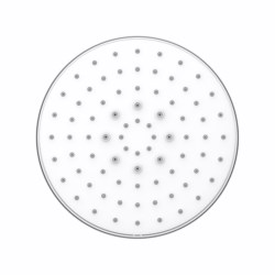 Лейка KAISER SH-380 стационарная круглая, белая  Ф225*70mm