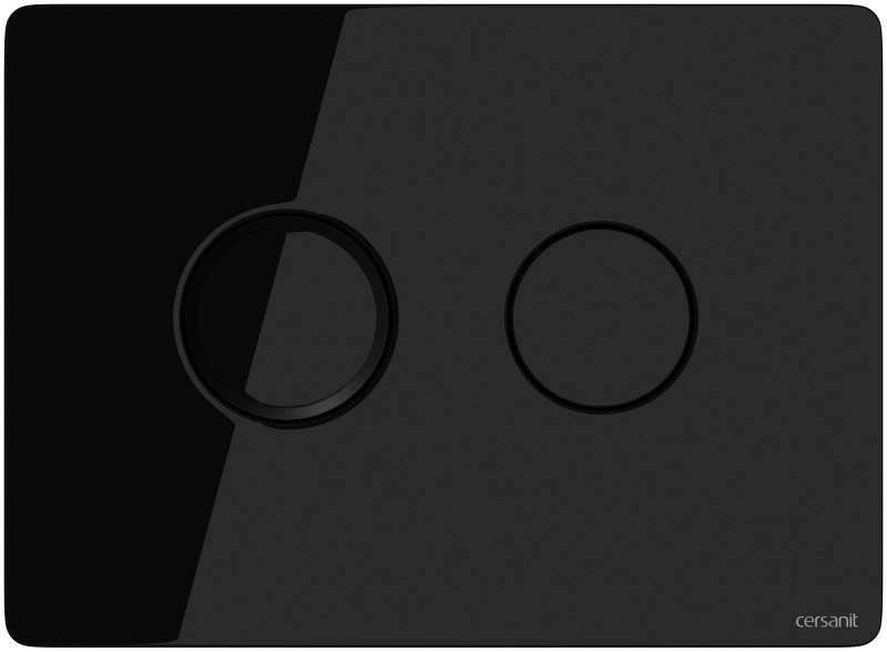 кнопка управления системой инсталляции ACCENTO CIRCLE для AQUA 50 пневматическая черный Cersanit