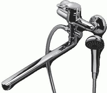 смеситель ванна Expromt Ring/Ринг картридж 35мм, дивертор Ex131.3-05 латунь