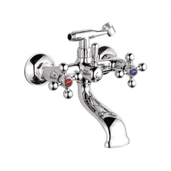 смеситель ванна LEDEME короткий излив крест керамика L3019