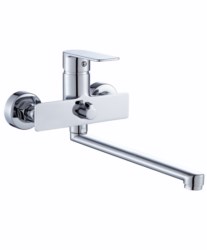 7705  VIKO ванна ф35 (встр. перекл) излив 28см (латунь)